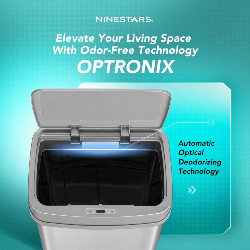 NINESTARS  
Elevate Your Living Space With Odor-Free Technology  
OPTRONIX  

Automatic Optical Deodorizing Technology