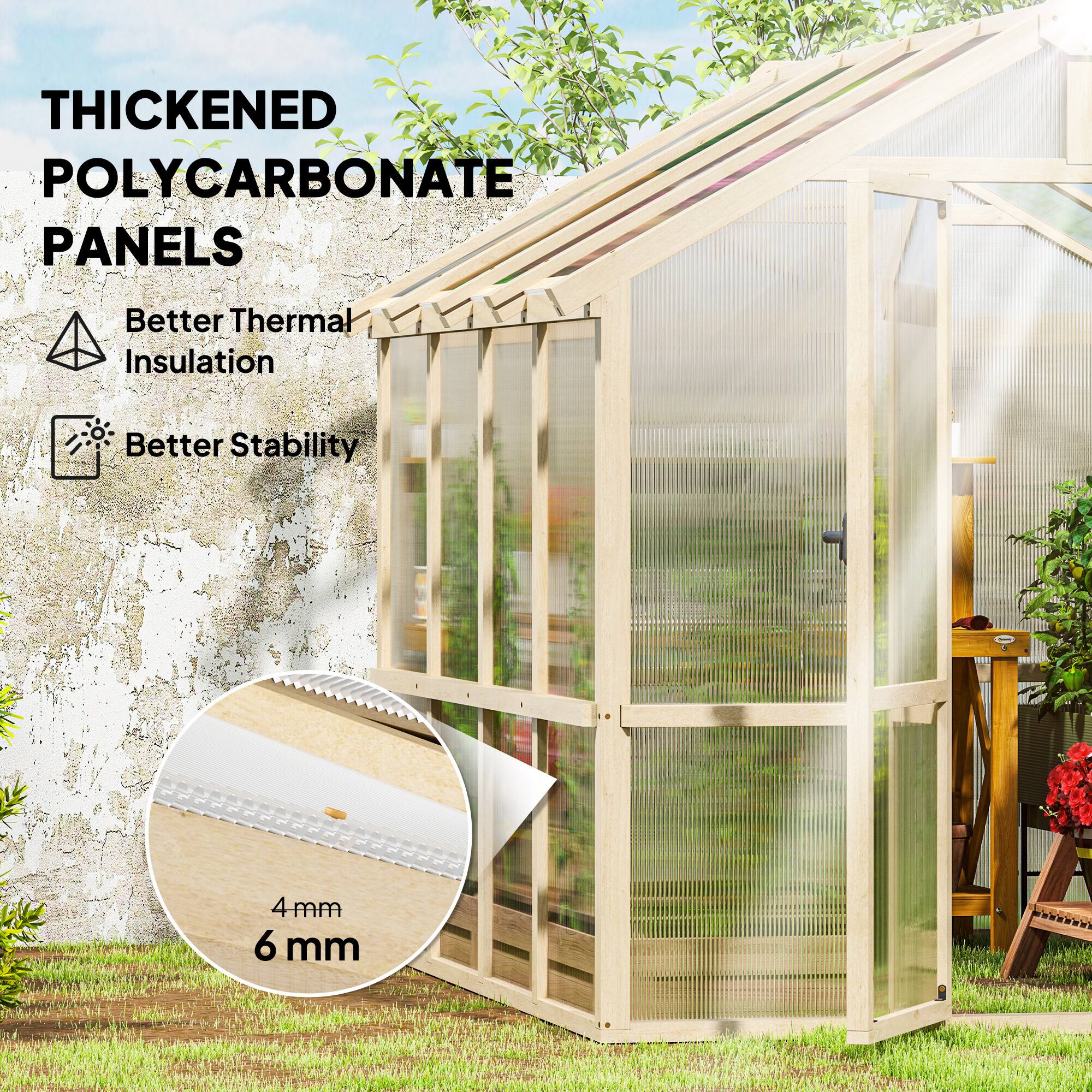 THICKENED POLYCARBONATE PANELS  
Better Thermal Insulation  
Better Stability  
4mm 6mm