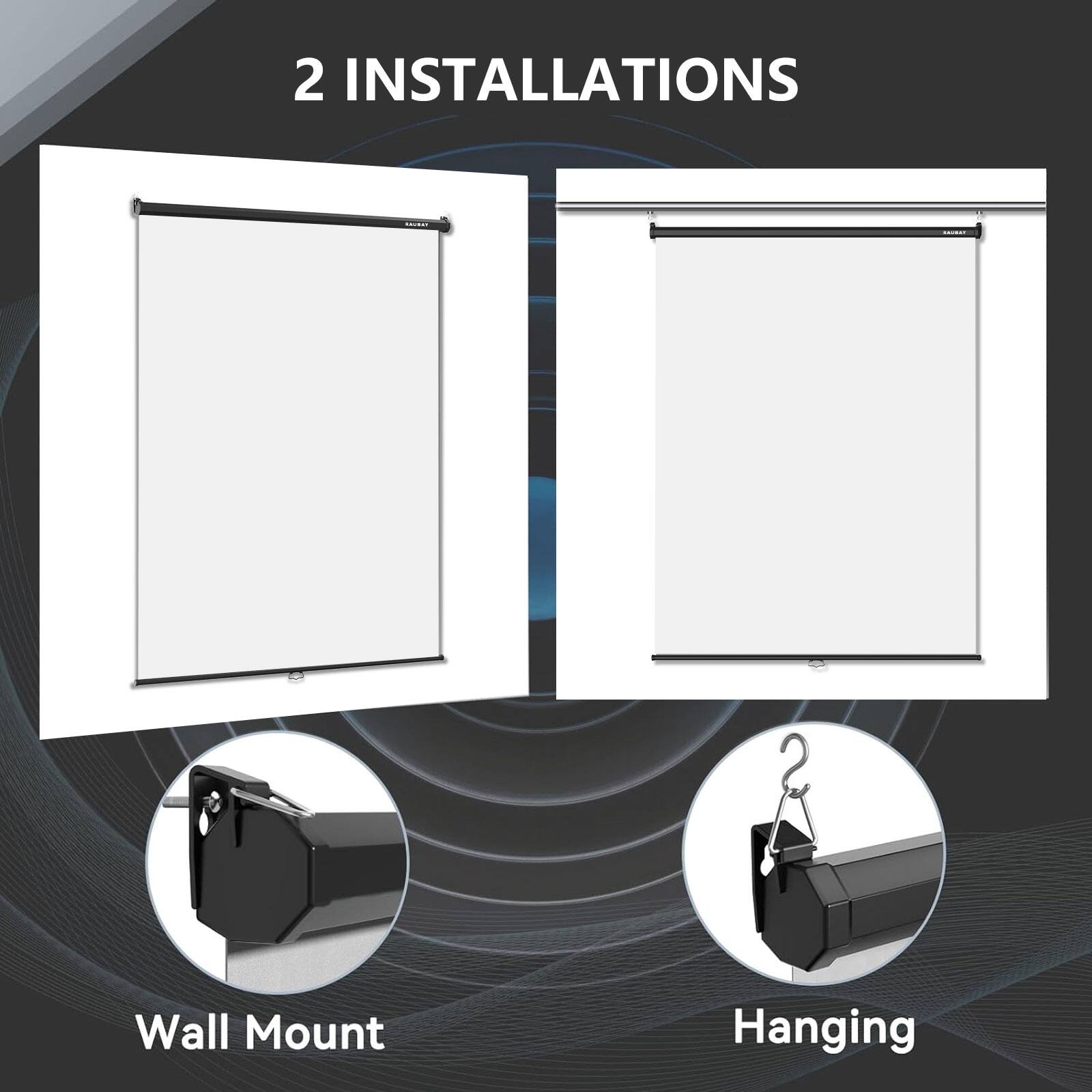 2 INSTALLATIONS Wall Mount Hanging