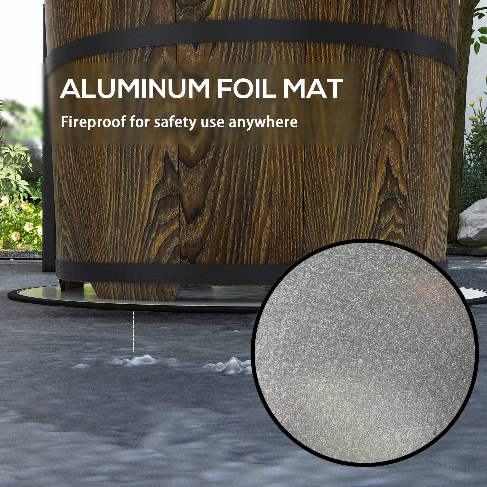ALUMINUM FOIL MAT
Fireproof for safety use anywhere