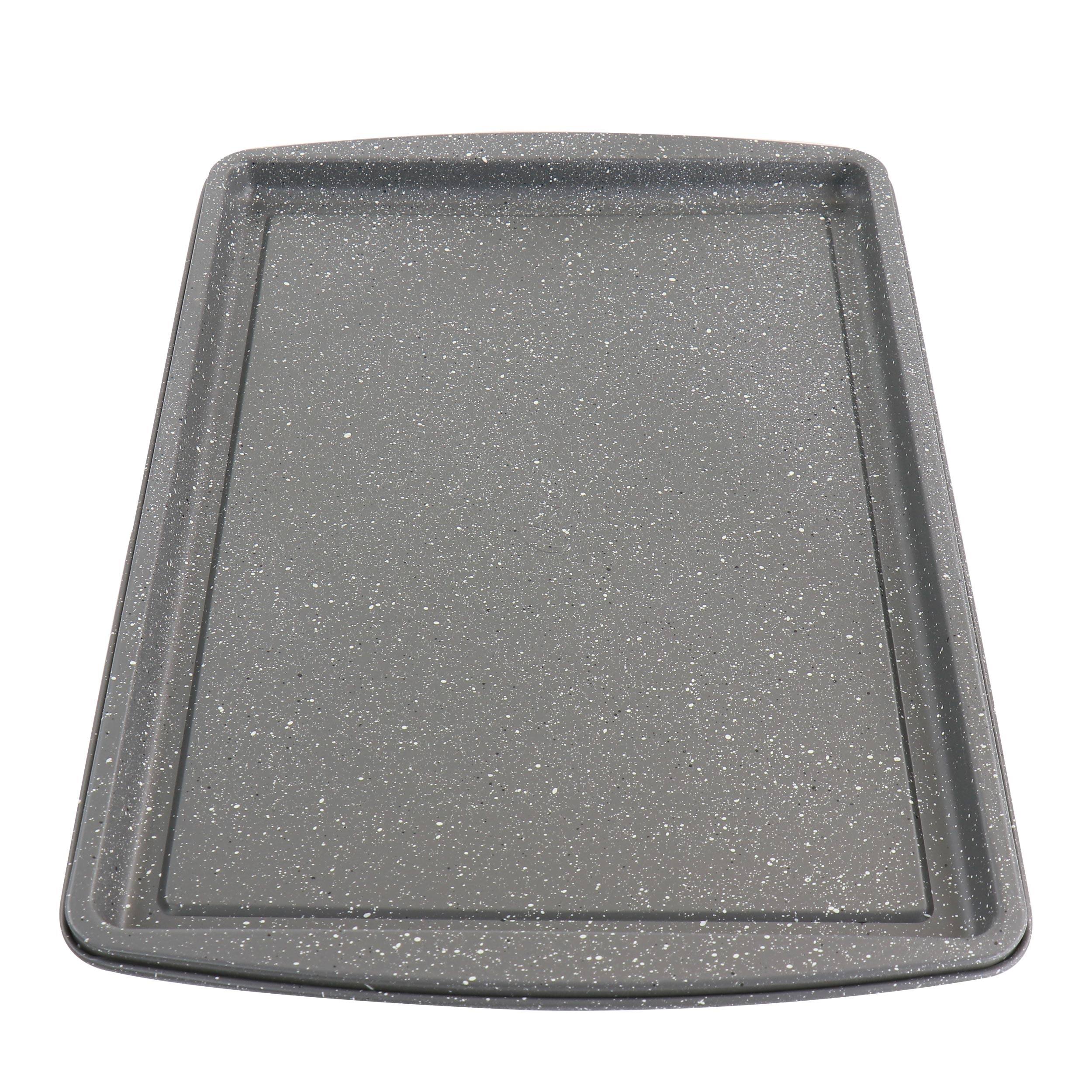 Alt View 2. Oster - Oster 3 Piece Carbon Steel Cookie Sheet in Greystone - Gray.