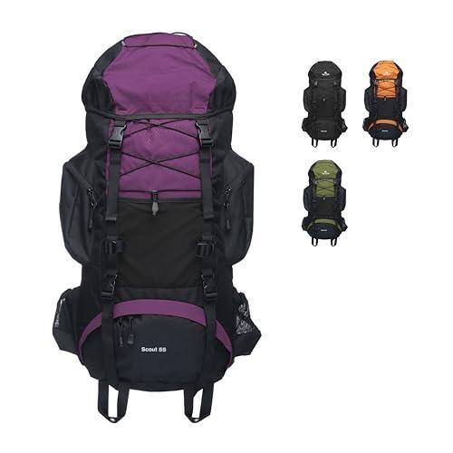 Cozy Serene Teton 65l Scout Internal Frame Backpack For Hiking Camping ...