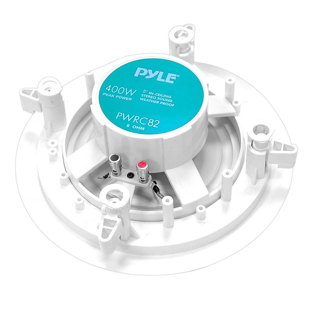 PYLE PEAK 400W STEREO 8" IN-CEILING POWER WEATHER SOUND PROOF PWRC82 8 OHM