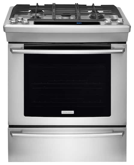 High End Gas Ranges - Best Buy - Ft. Self-Cleaning Slide-In Gas Convection Range - Stainless Steel