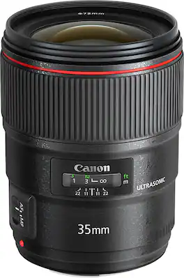 Canon - EF 35mm f/1.4L II USM Wide-Angle Lens - Black