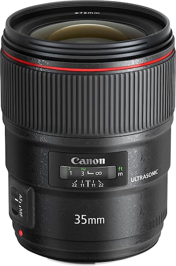 Canon EF 35mm f/1.4L II USM Wide Angle Lens Black - Best Buy Canon EF 35mm f/1.4L II USM Wide Angle Lens Black - Best Buy