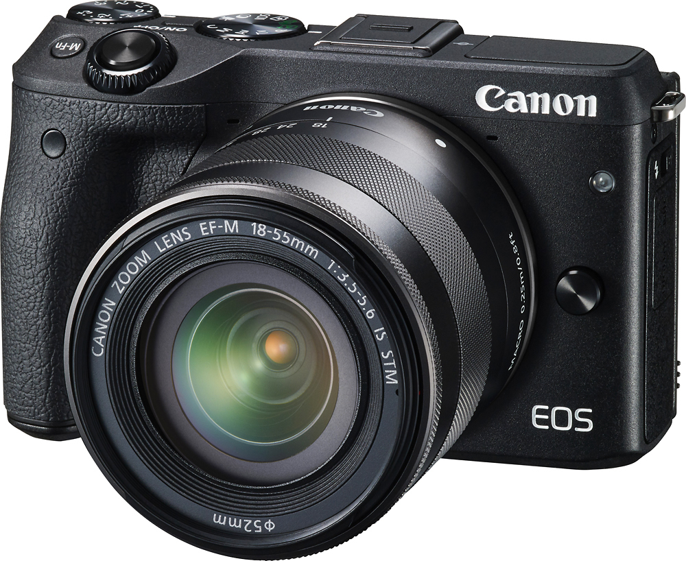 Best Buy: Canon EOS M3 Mirrorless Camera with EF-M 18-55mm Lens 