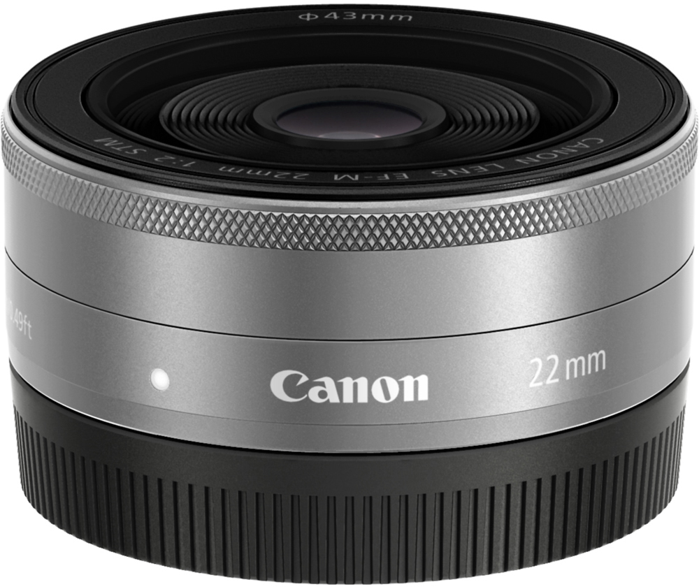 Canon EF-M 22mm f/2 STM Wide-Angle Lens Silver  - Best Buy