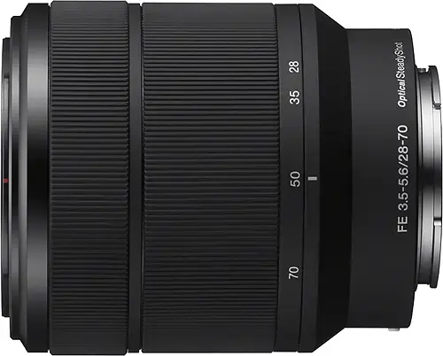 Front. Sony - FE 28-70mm f/3.5-5.6 OSS Zoom Lens for Most a7-Series Cameras - Black.