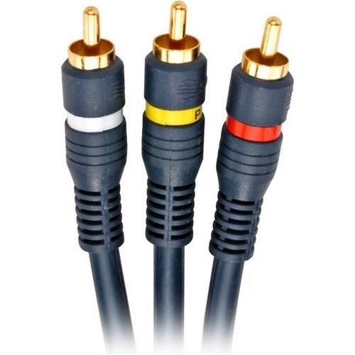 Front Standard. Steren - Python Home Theater RCA Cable - Satin Blue.