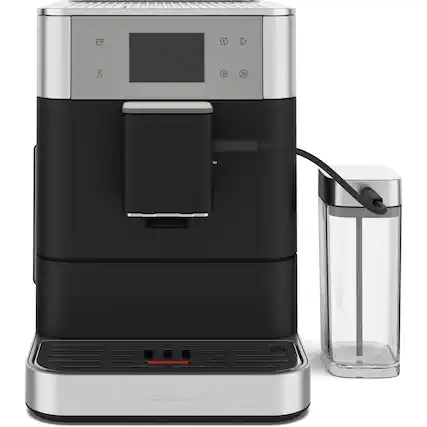 Front. KitchenAid - Fully Automatic Espresso Machine with 15 bars of pressure - Black.