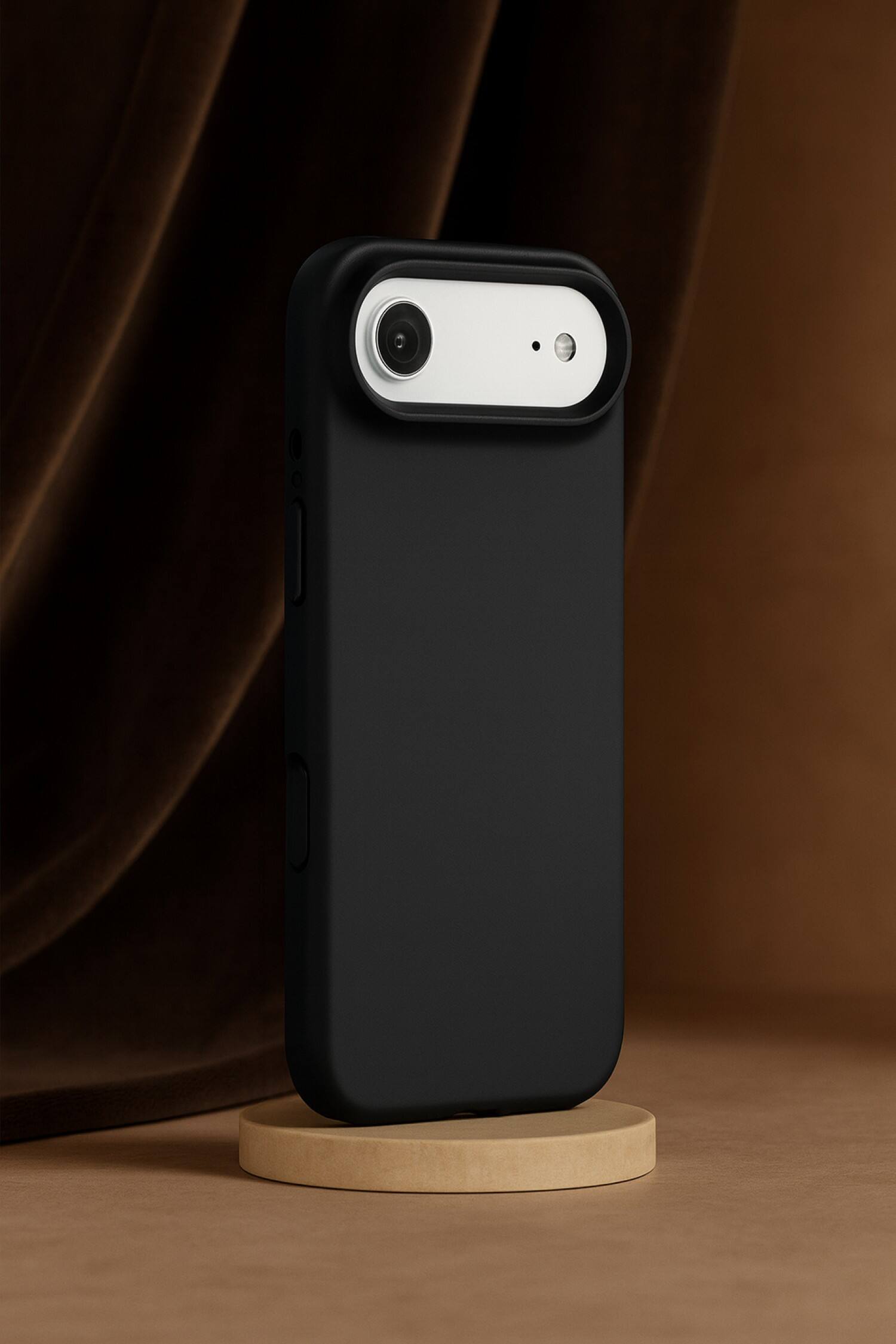 Angle. SaharaCase - Apple iPhone Air Silicone Case | Compatible with Magsafe | Smooth Finish | Venture Series - Scorpion Black.