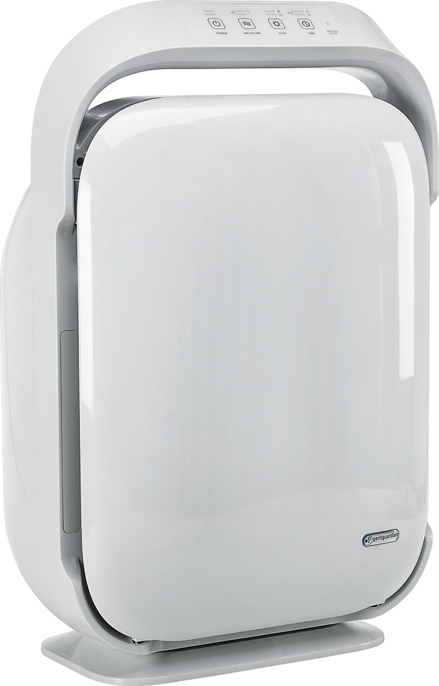 Angle View: GermGuardian - 335 Sq. Ft Air Purifier - White
