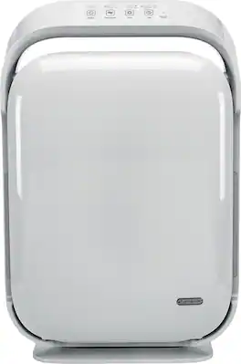 GermGuardian - Hi-Performance Air Purifier Console with True HEPA Pure Filter, UV-C Light and Timer for 335 Sq. Ft Rooms - White