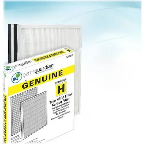 Alt View 15. GermGuardian - Hi-Performance Air Purifier Console with True HEPA Pure Filter, UV-C Light and Timer for 335 Sq. Ft Rooms - White.