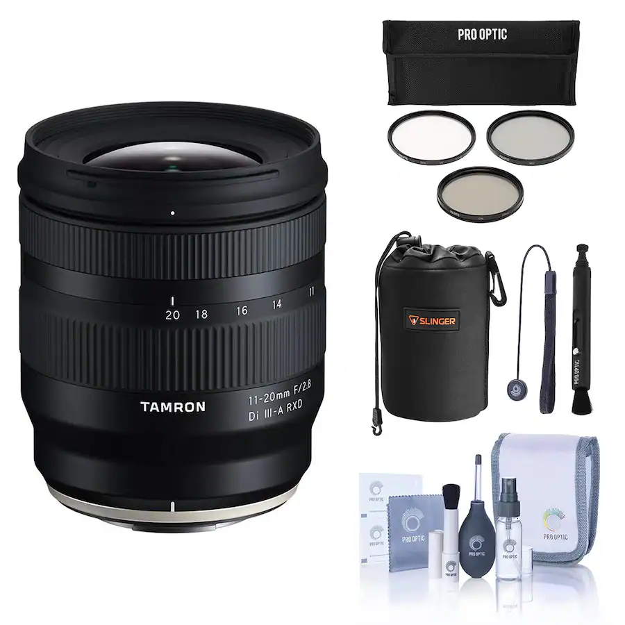 Capture Distance Hood Bundle Tamron 11 20mm f/2.8 Di III A RXD Lens for Fujifilm X with 67mm ...