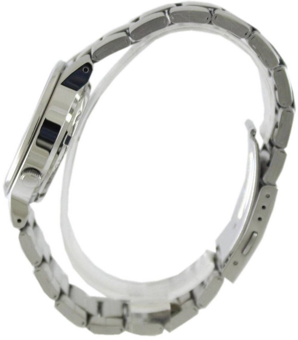 Left. Seiko - Seiko 5 Automatic 21 Jewels SNKA05K1 Mens Watch Stainless Steel Blue Dial Day/Date Display 30M - Blue/Silver.