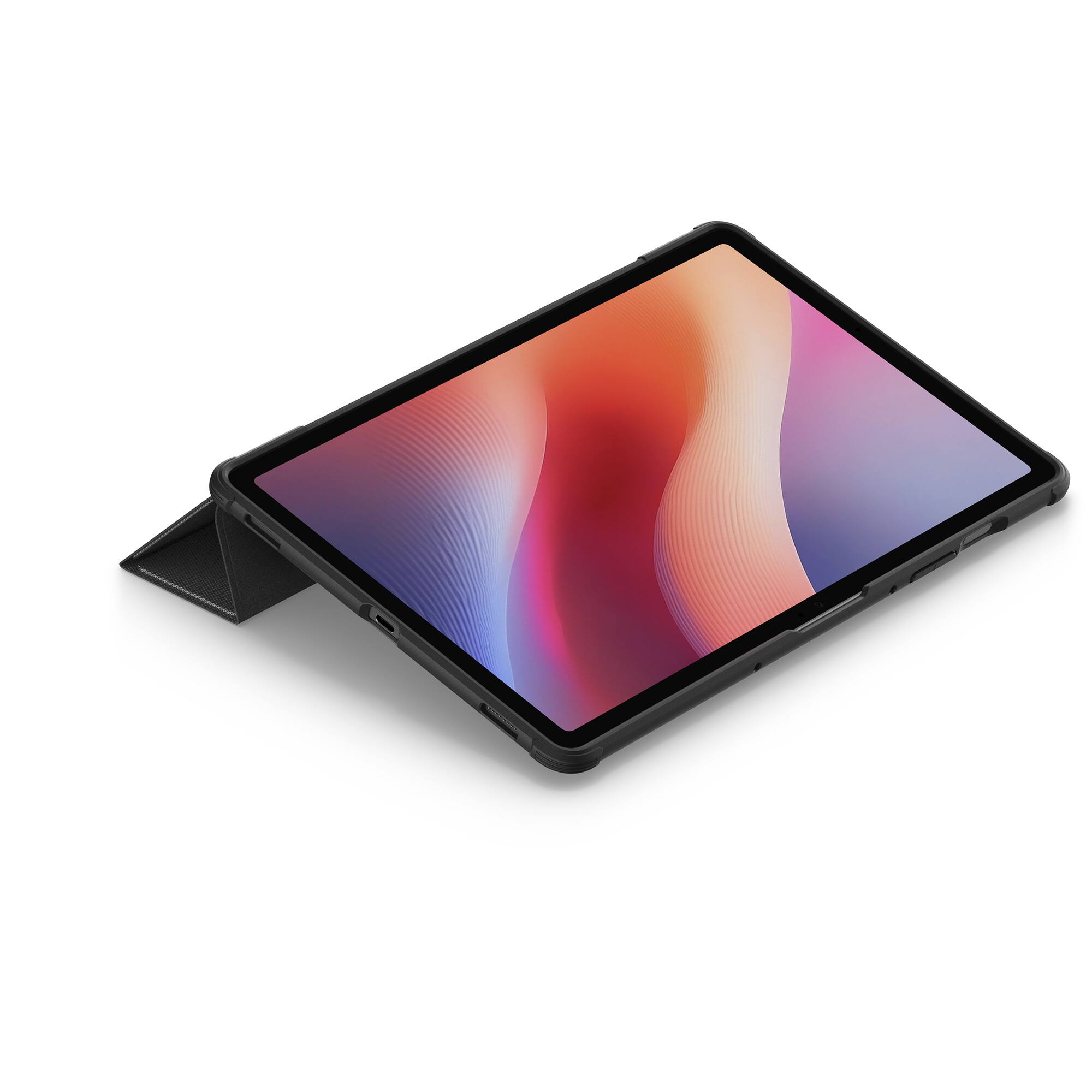 Left. Spigen - Core Armor Pro Case for Galaxy Tab  S10 FE - Black.