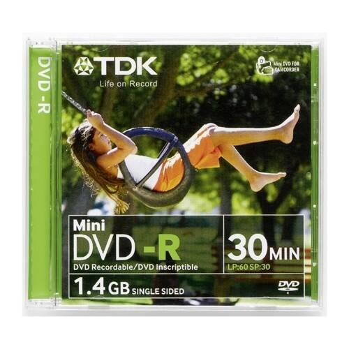 Front Standard. TDK Life on Record - DVD Recordable Media - DVD-R - 2x - 1.40 GB - 1 Pack Slim Jewel Case.