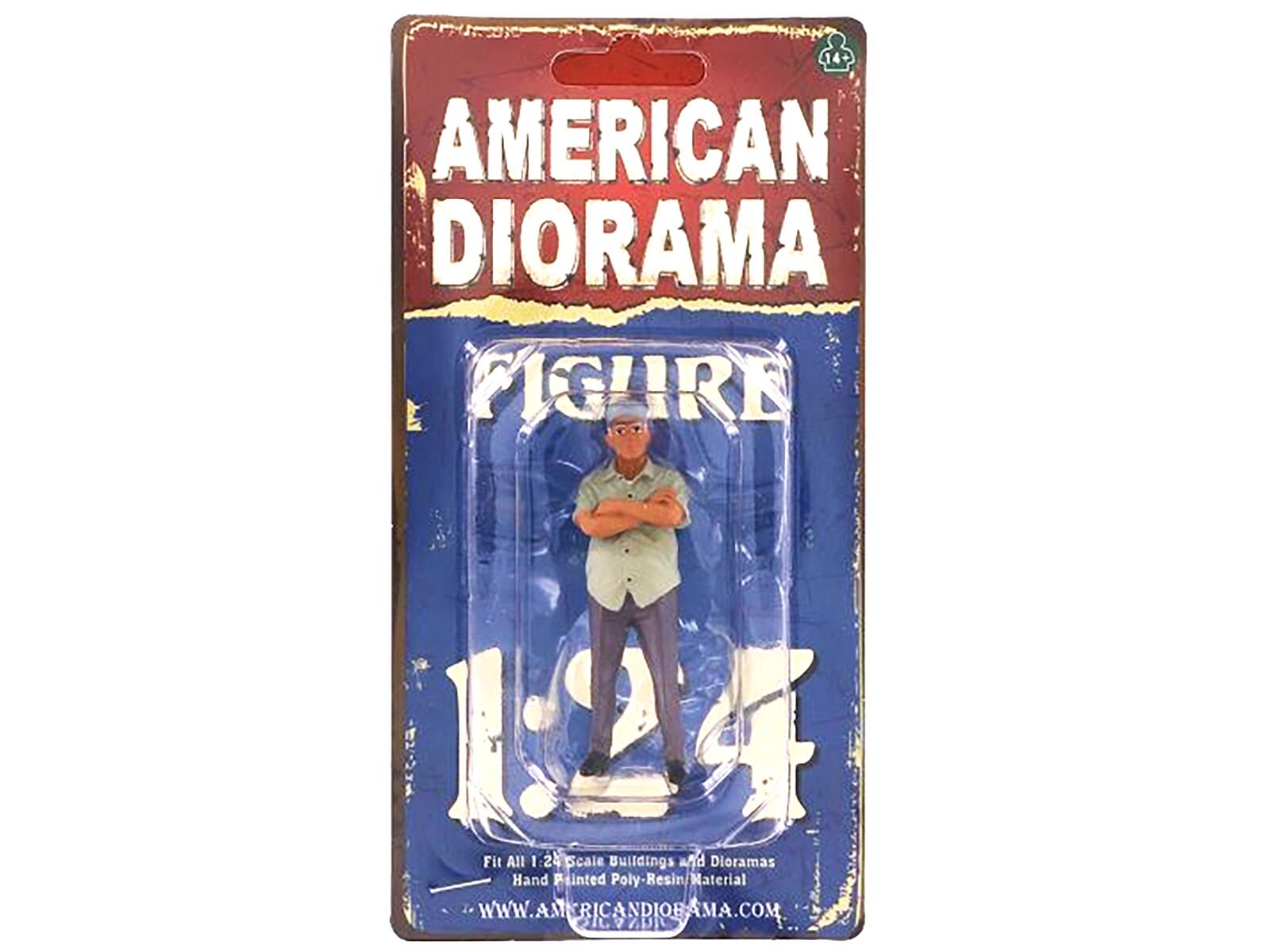 4 AMERICAN DIORAMA FIGURE  
1:24 Scale  
Fit All 1:24 Scale Buildings and Dioramas  
Hand Painted Poly-Resin Material  
WWW.AMERICANDIORAMA.COM