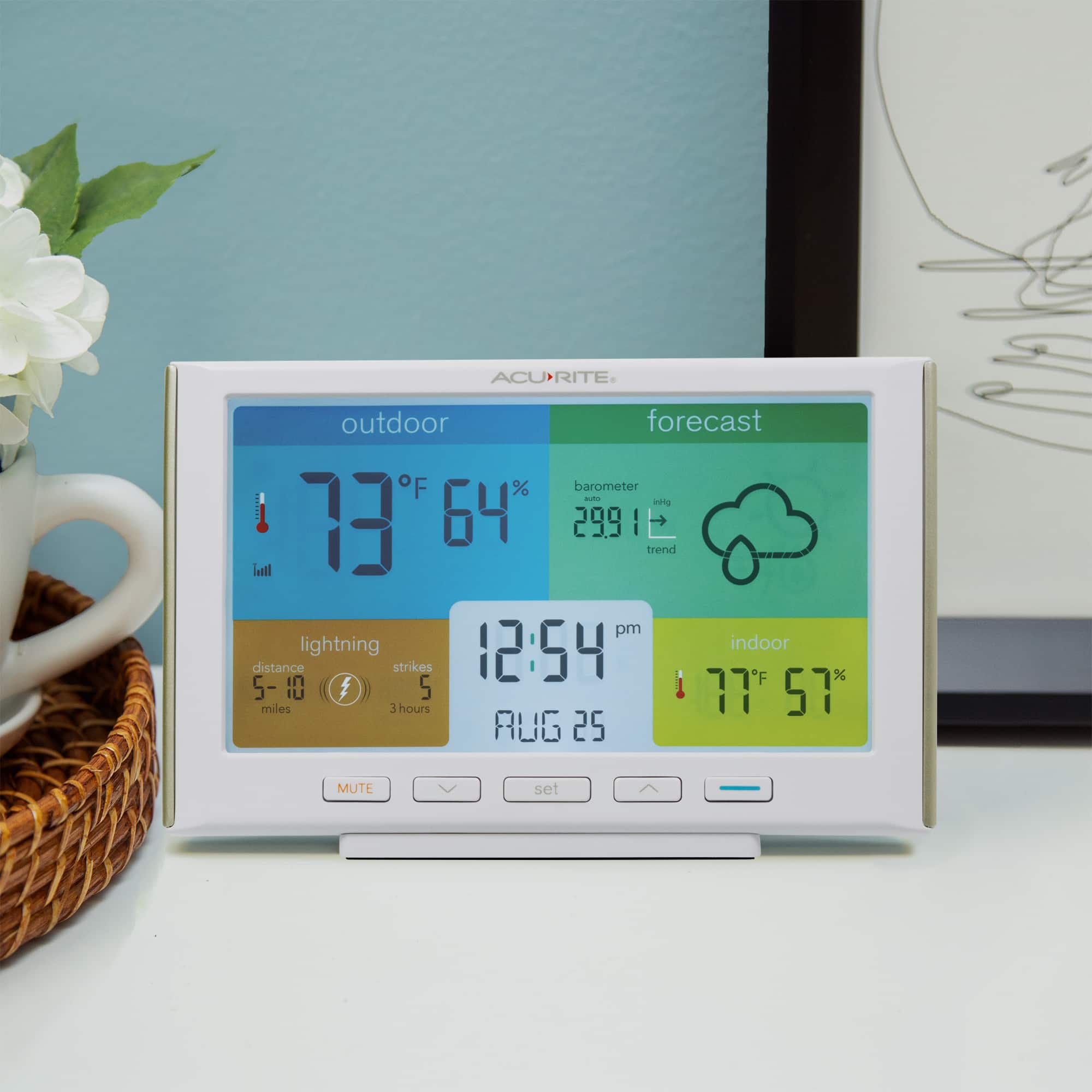 Alt View 11. AcuRite - Weather Station - White.