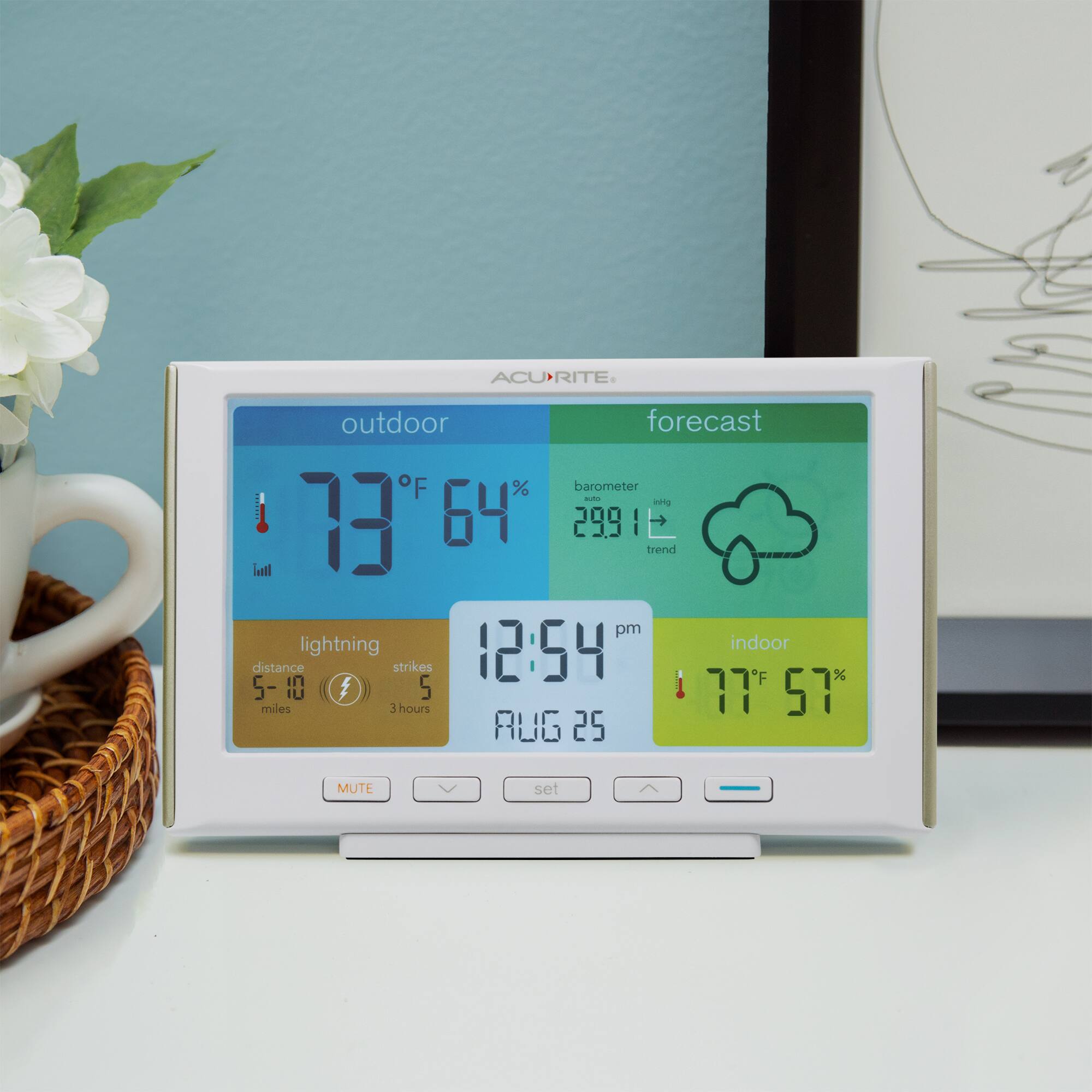 Alt View 11. AcuRite - Weather Station - White.