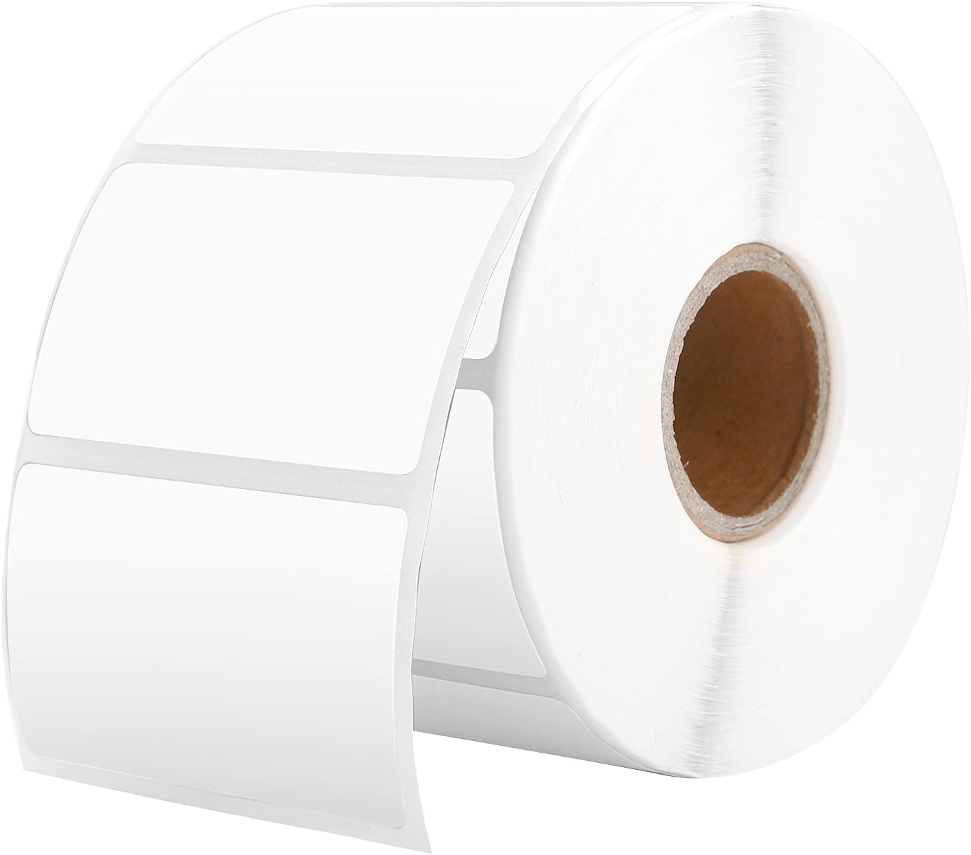 Front. MUNBYN - 2.25"x1.25" Thermal Sticker Labels - white.