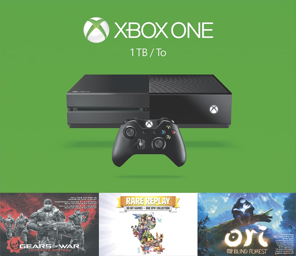 Best Buy: Microsoft Xbox One 1TB Holiday Bundle Black KF7-00050