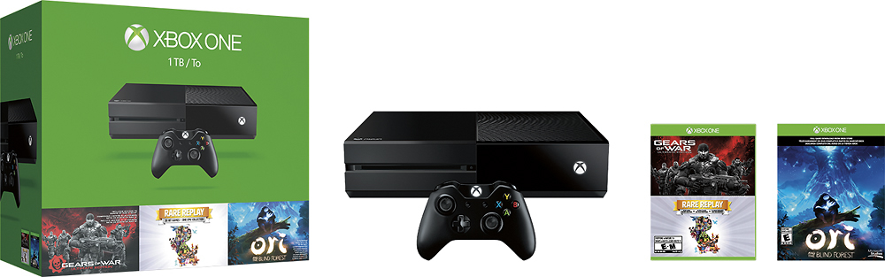 højdepunkt Koncession Adgang Best Buy: Microsoft Xbox One 1TB Holiday Bundle Black KF7-00050