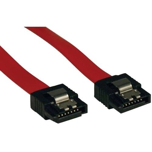 Front Standard. Tripp Lite - Serial ATA Signal Cable - Red.