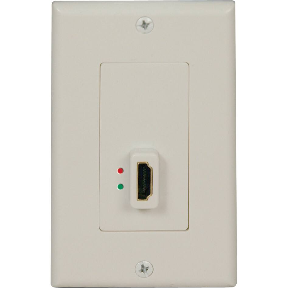 Alt View Standard 20. Tripp Lite - 2 Socket HDMI Display-Side Faceplate With Signal Booster.