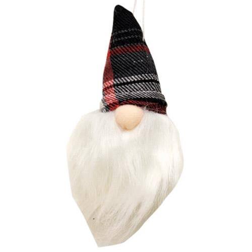 Angle. BreeBe - Stuffed Gnome Ornament 6" 3 Asstd. - Multicolor.