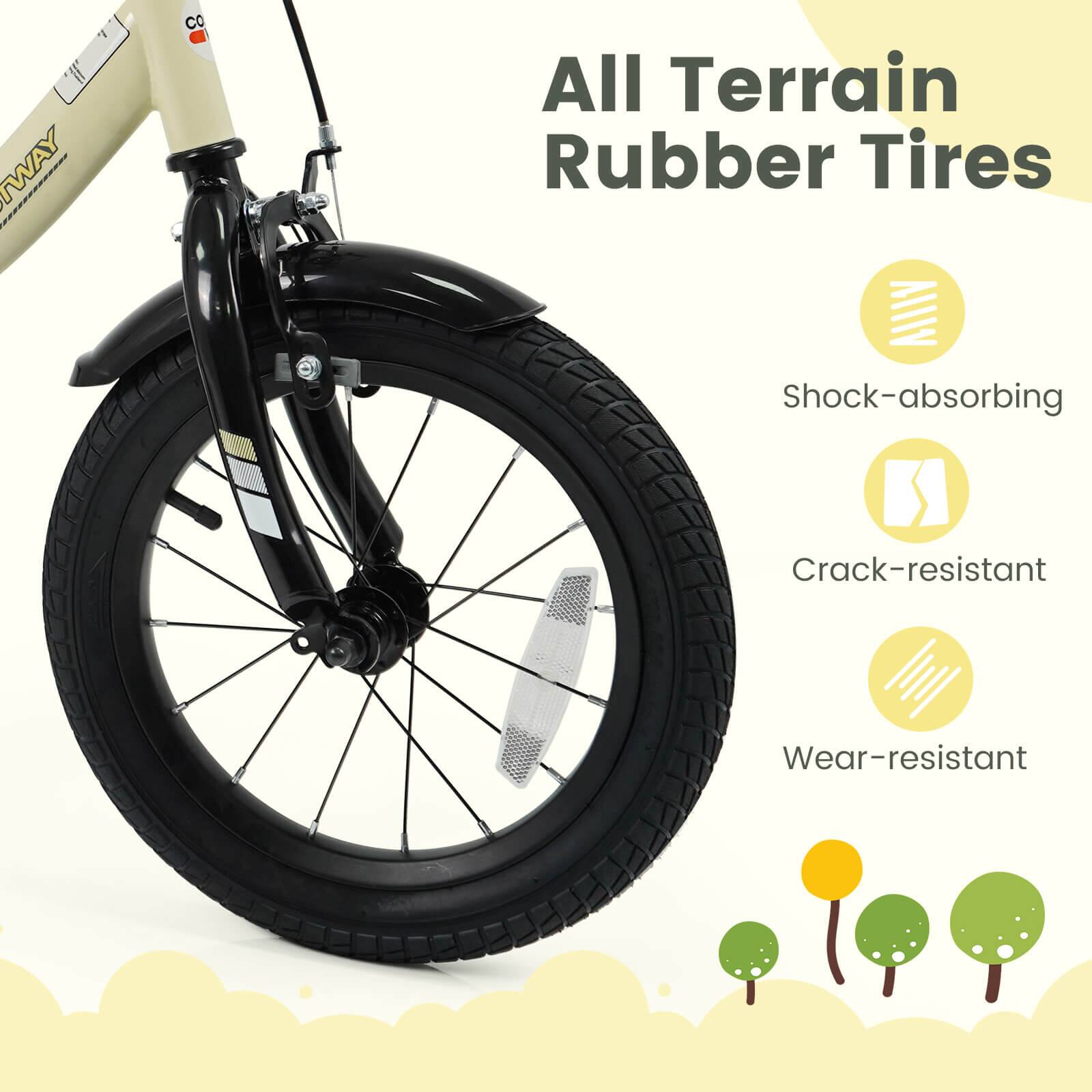 All Terrain Rubber Tires

- Shock-absorbing
- Crack-resistant
- Wear-resistant