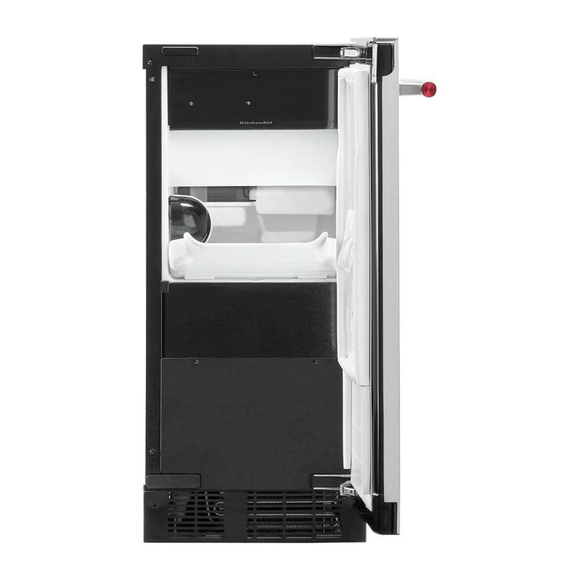 Alt View 1. KitchenAid - 15" 25-Lb. Ice Maker - PrintShield Stainless Finish.