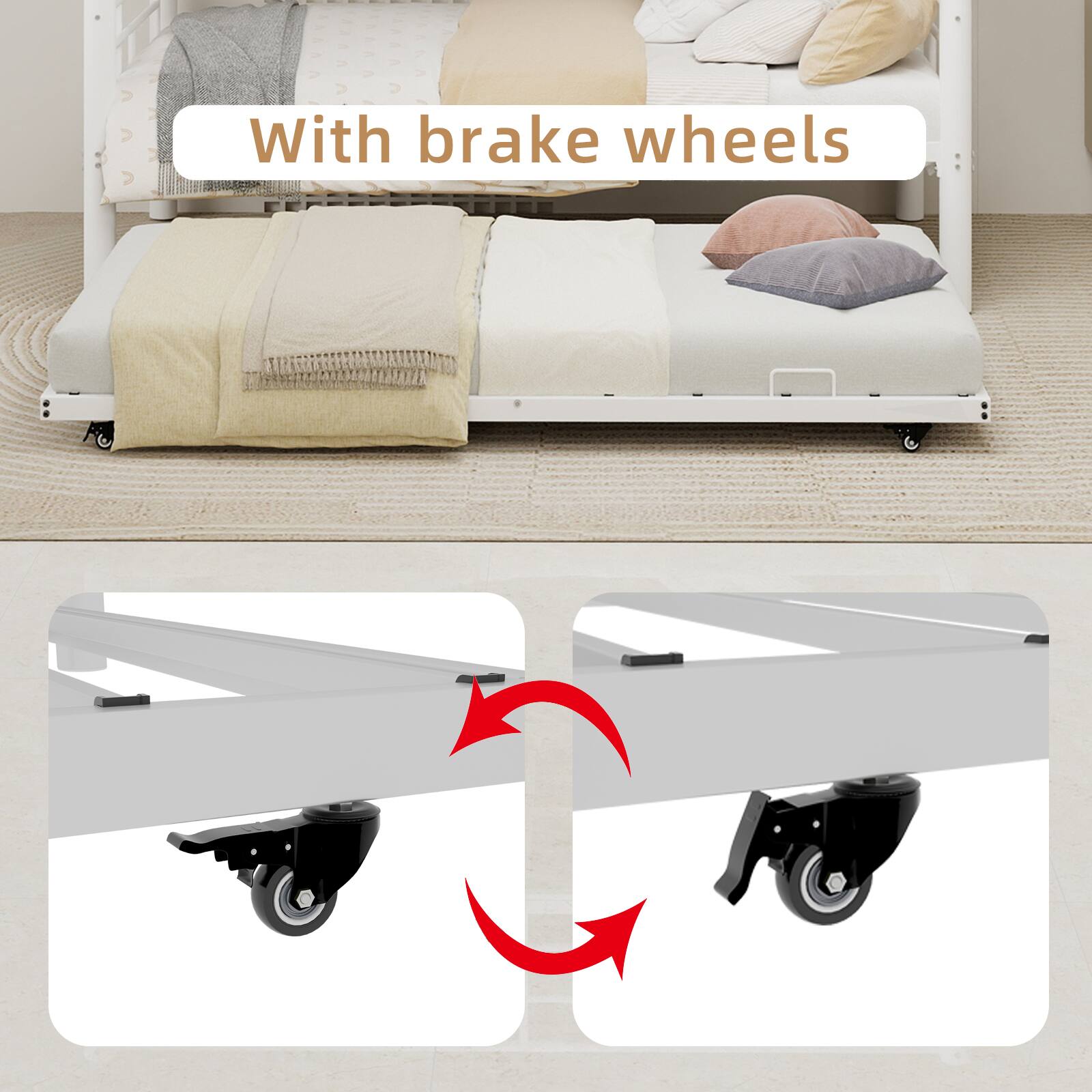 With brake wheels