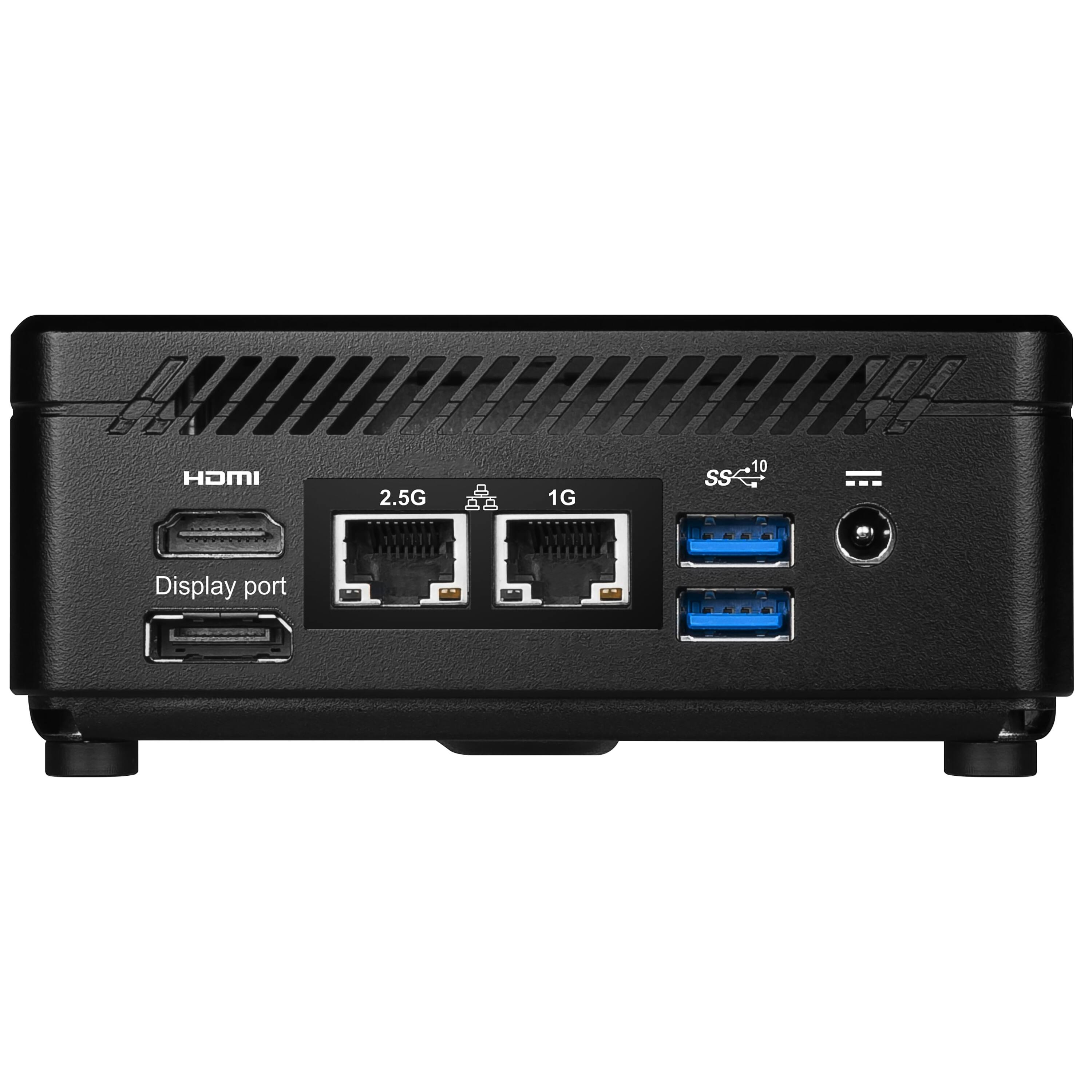 Back. MSI - Cubi 5 12M Mini Desktop - Intel Core i5 1235U - 0GB Memory - 0GB Storage - Black.