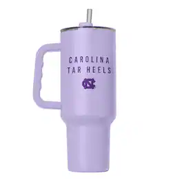 Logo Brands - North Carolina Tar Heels 40oz. Lavender Soft Touch Tumbler - Multicolor
