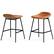 Angle. Simpli Home - Dafney Counter Height Stool (Set of 2) - Camel Brown.