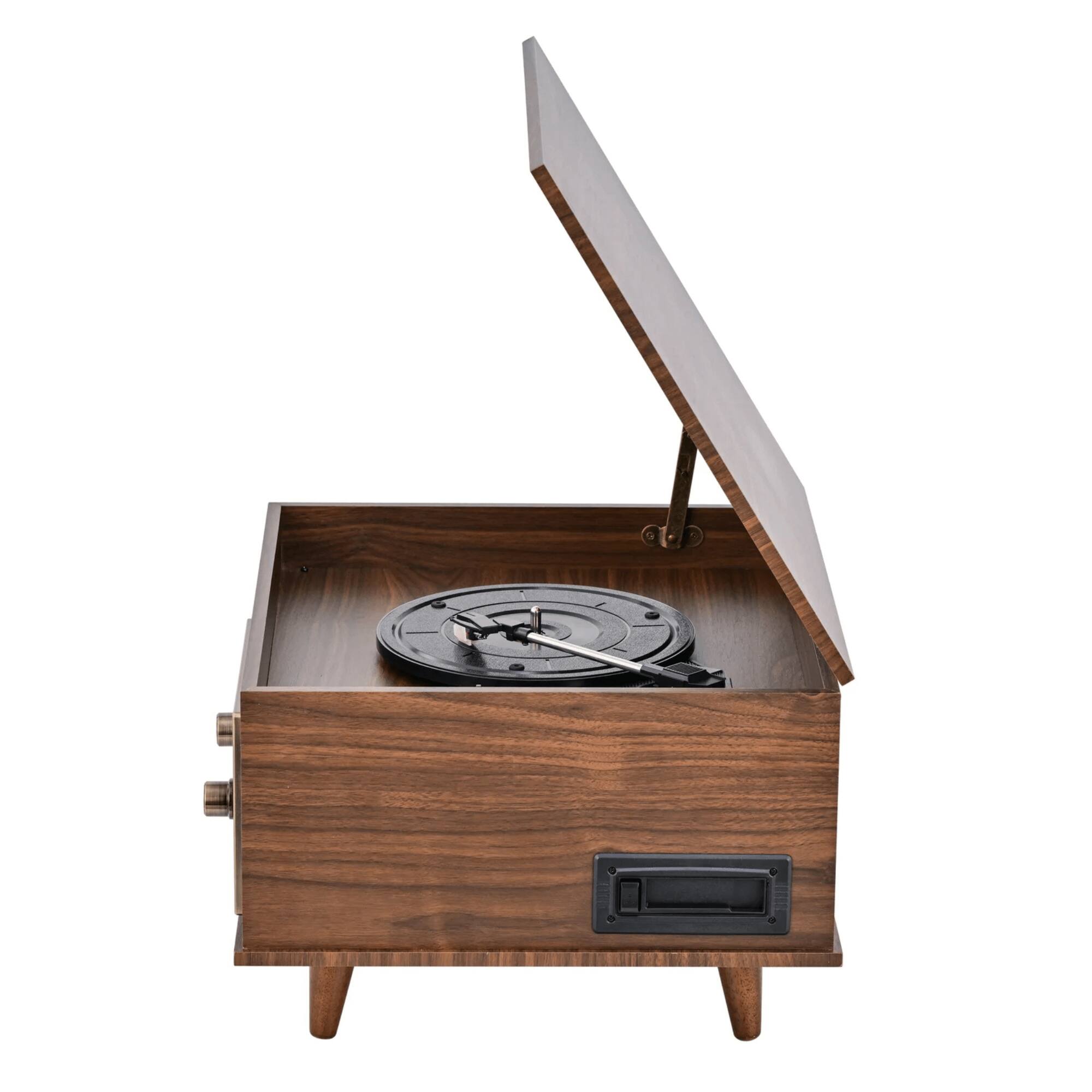 Left. Victor Audio - Monroe 8-in-1 Music Center - Walnut.