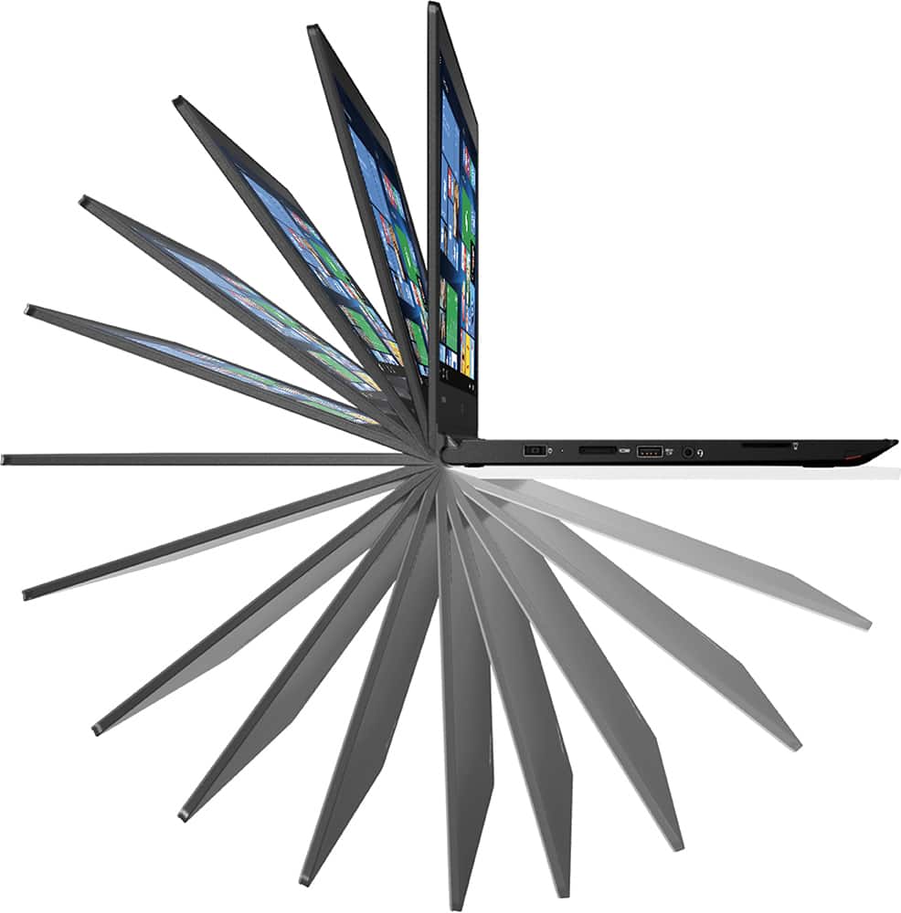 Alt View 12. Lenovo - Thinkpad 2-in-1 14" Touch-Screen Laptop - Intel Core i5 - 8GB Memory - NVIDIA GeForce 940M - 256GB Solid State Drive - Black.