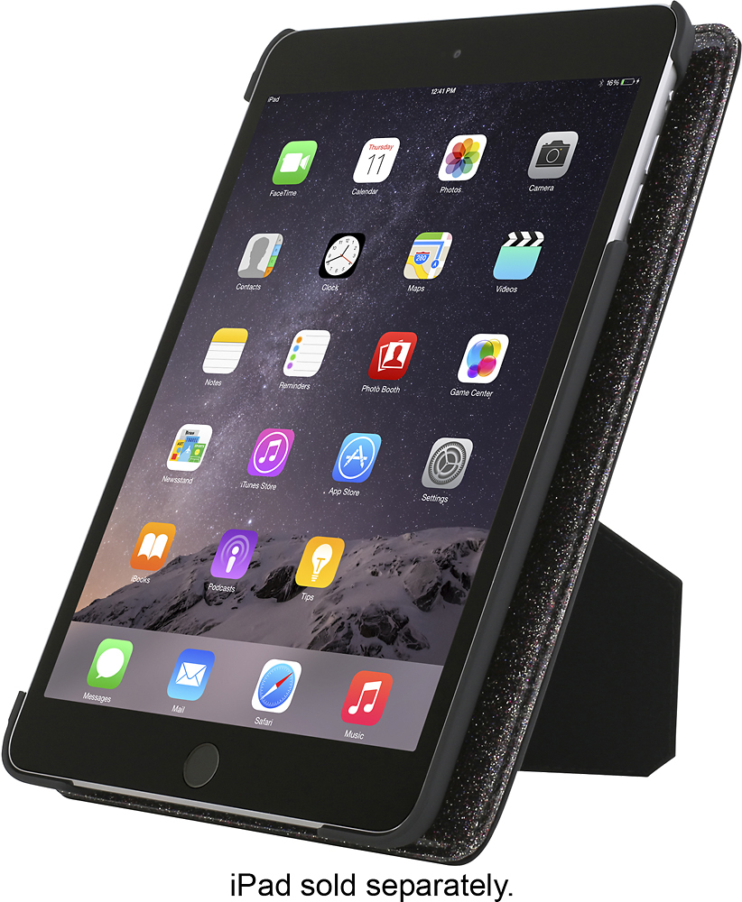 Best Buy: kate spade new york Folio Case for Apple® iPad® mini, iPad mini 2  and iPad mini 3 Black KSIPD-007-MGB