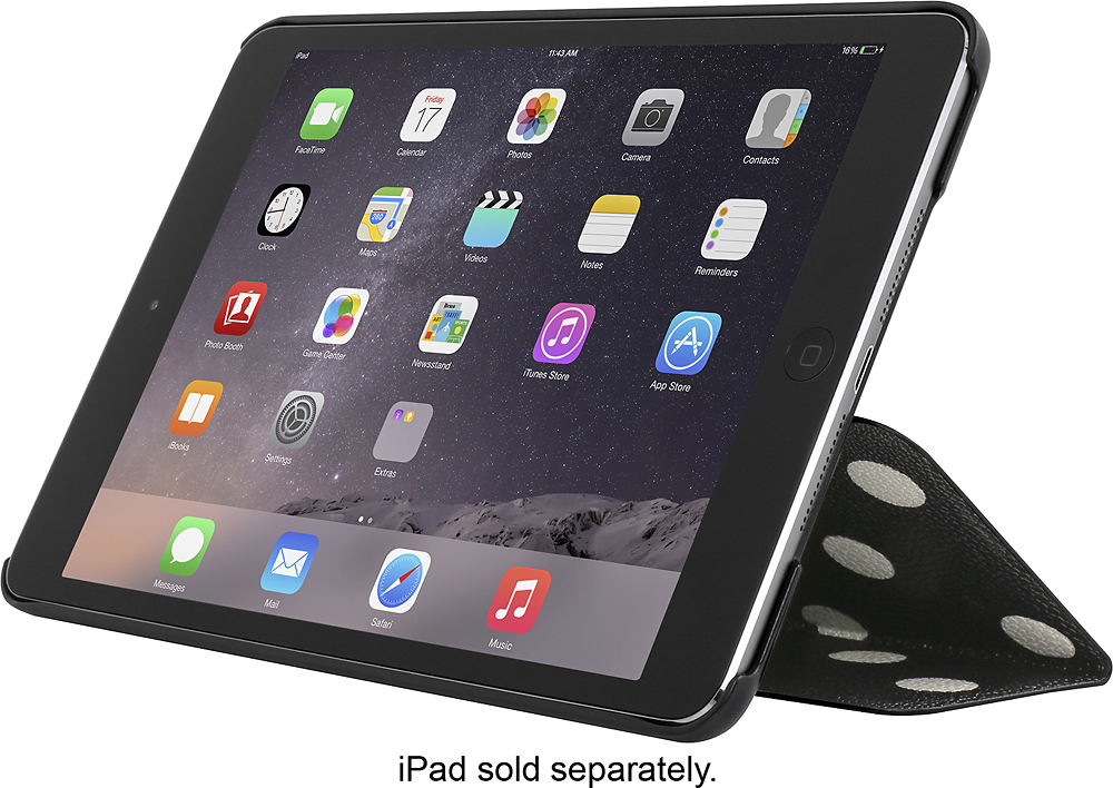 Best Buy: kate spade new york Folio Case for Apple® iPad® mini, iPad mini 2  and iPad mini 3 Black/Cream KSIPD-011-BDD