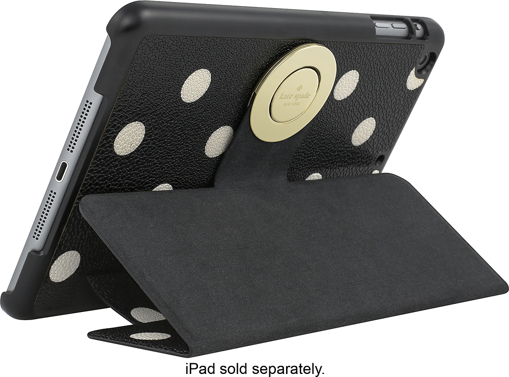 Best Buy: kate spade new york Folio Case for Apple® iPad® mini, iPad 2 and iPad mini Black/Cream KSIPD-011-BDD