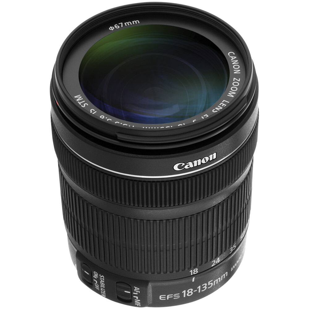 67mm Canon Zoom Lens 18-135mm EFS STM IS AF MF 24 35 18