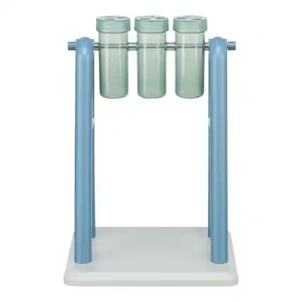 Front. TRIXIE - Mad Scientist Turn Around Strategy Game, Level 2 Dog Puzzle Toy, Dog Activity - White/Blue.