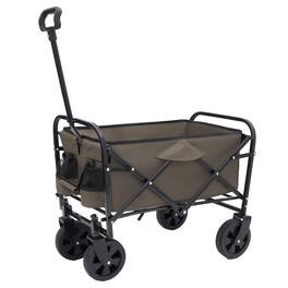 Mondawe - Extendable Collapsible Wagon Utility Carts w/ 225LBS Capacity, 360° Wheels - Gray