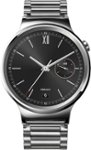 Front. Huawei - Smartwatch 42mm Stainless Steel - Silver Stainless Steel with Stainless Steel Links.