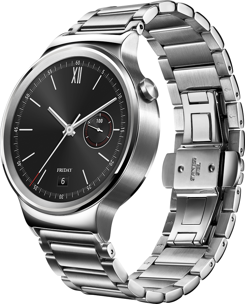 Best Buy: Huawei Smartwatch 42mm Stainless Steel Black Stainless Steel  55020539