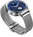 Angle. Huawei - Smartwatch 42mm Stainless Steel - Silver Stainless Steel with Stainless Steel Mesh.