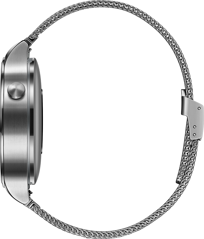 Best Buy: Huawei Smartwatch 42mm Stainless Steel Silver Stainless Steel  with Stainless Steel Mesh 55020544
